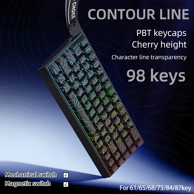 Contour KM98 PBT Keycaps-Perfe - Gaming Accessories Aesthetic ulasan dan harga