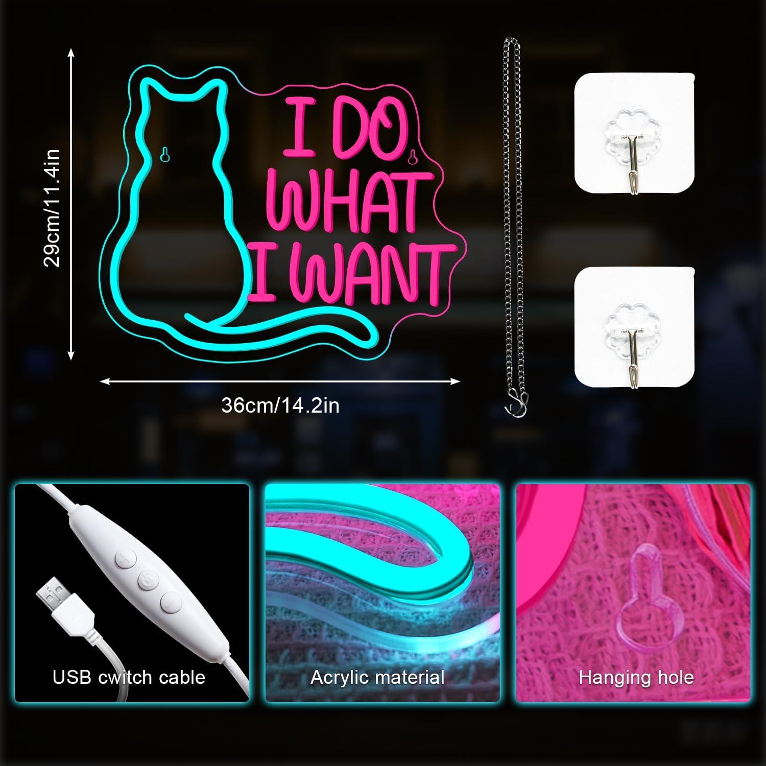 Cat Neon Sign USB Dimmable LED - Gaming Accessories Shop ulasan dan harga