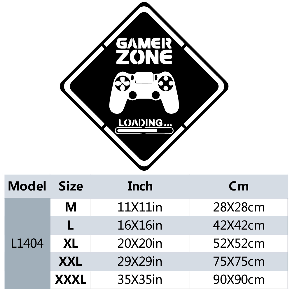 1pc Gamer Zone Door Decal Wall - Gaming Accessories For Room ulasan dan harga